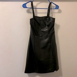Leather dress